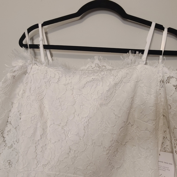 NWT Petal & Pup White Lace Long Sleeve Dress Size Small - Picture 8 of 12